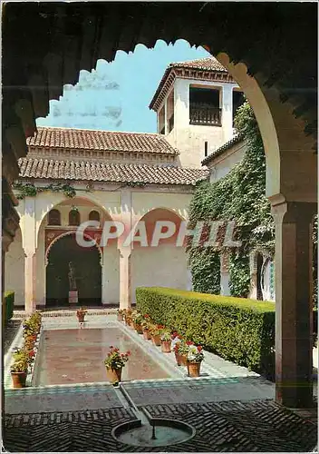 Cartes postales moderne Malaga (Chateau Fort) Bassin Palais Mauriaque