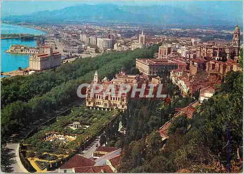 Cartes postales moderne Malaga une Vue Partielle