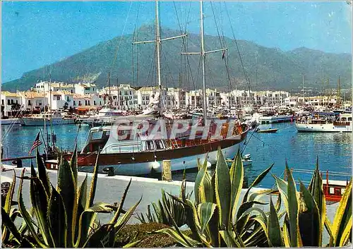 Moderne Karte Marbella Port Jose Banus Bateaux