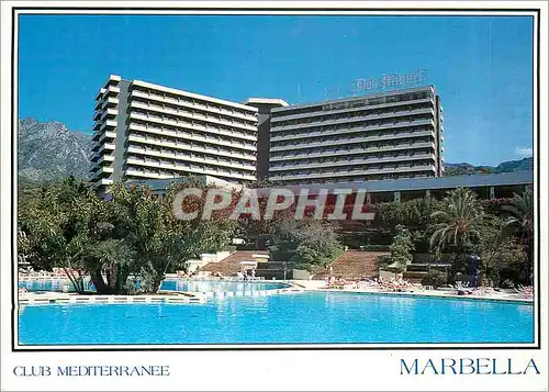 Moderne Karte Marbella Costa del Sol Espana Hotel Don Miguel Club Mediterranee