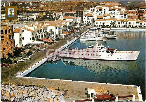 Moderne Karte Marbella (Costa del Sol) Nouvelle Andalucia Port Jose Banus Bateaux