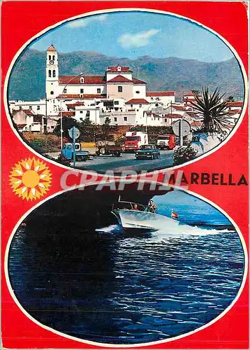 Cartes postales moderne Marbella (Costa del Sol) Felices Vacacionen Bateau
