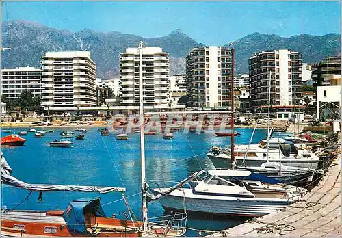 Moderne Karte Marbella (Costa del Sol) Vue Partielle des Port Bateaux