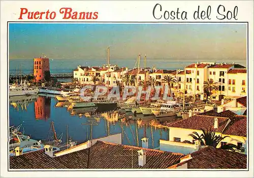 Cartes postales moderne Marbella Puerto Banus Coucher du Soleil