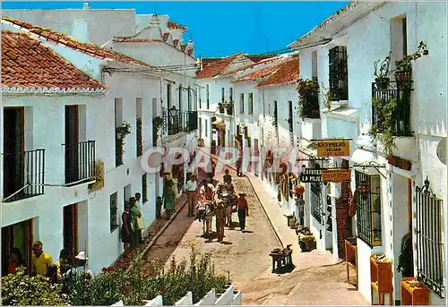 Moderne Karte Costa Del Sol Mijas Rue Typique