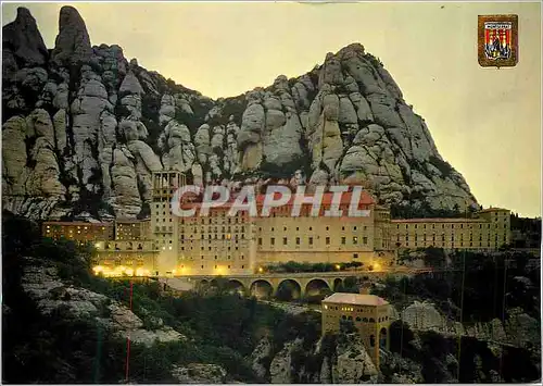 Cartes postales moderne Montserrat Le Sanctuaire a la Tombee du Jour