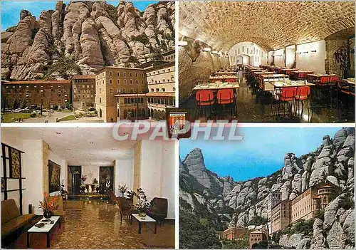 Moderne Karte Montserrat Hostal Abat Cisneros