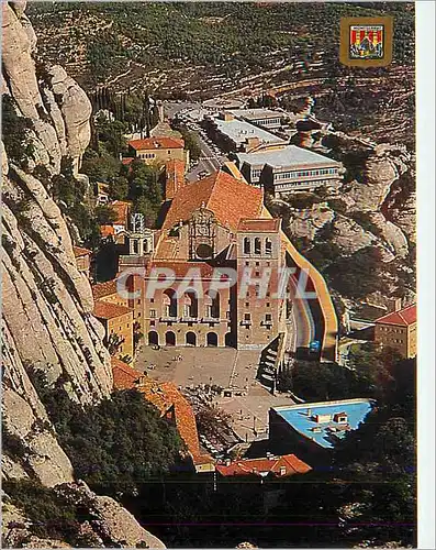 Cartes postales moderne Montserrat Vue aerienne des Places du Sanctuaire