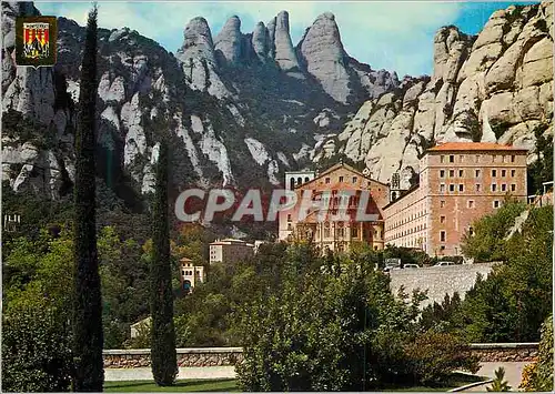 Moderne Karte Montserrat Abside de la Basilique