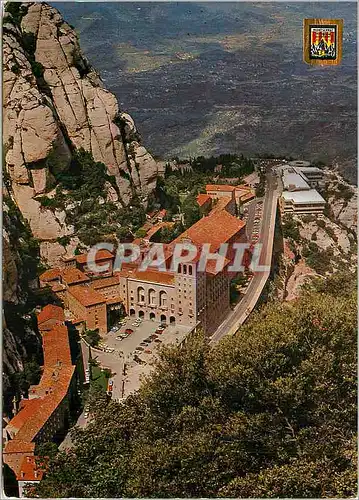 Moderne Karte Montserrat Vue Panoramique du Monastere