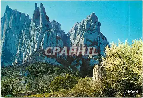 Cartes postales moderne Montserrat Barcelona Santa Cecilia Sommets de San Jeronimo