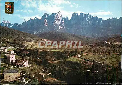 Moderne Karte Montserrat Vue des Saint Chistophe