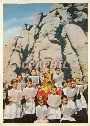 Cartes postales moderne Montserrat Santa Maria de Montserrat y Escolania