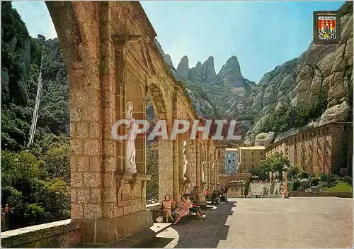 Cartes postales moderne Montserrat Place du Sanctuaire Detail