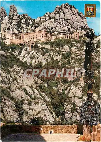 Cartes postales moderne Montserrat Vue du Monasteredes le Chemin de la Sainte Cave