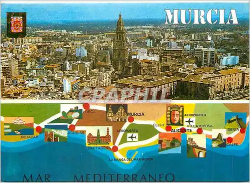 Cartes postales moderne Murcia Vista Aerea
