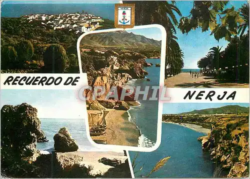Cartes postales moderne Nerja (Costa del Sol) Maro Junto a la Cueva Paseo Balcon de Europe