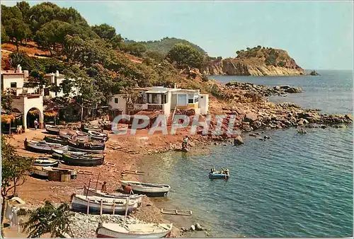 Moderne Karte Costa Brava Palamos Crique Bateaux