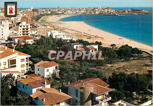 Moderne Karte Palamos (Costa Brava) Vue Panoramique