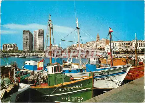 Cartes postales moderne Palamos Costa Brava Detail du Port Bateaux