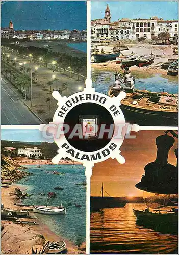 Moderne Karte Recuerdo de Palamos