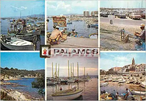 Moderne Karte Palamos (Costa Brava) Divers Aspects Bateaux