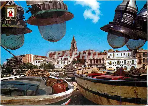 Moderne Karte Palamos (Costa Brava) Bateaux