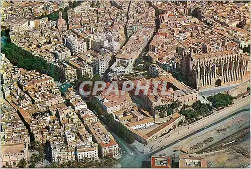 Cartes postales moderne Palma de Mallorca la Catedral Vista Aerea