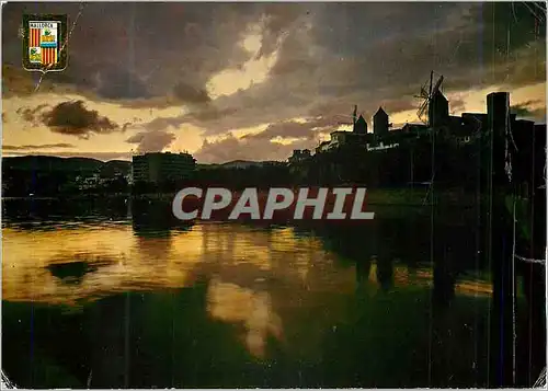 Cartes postales moderne Mallorca Palma Couchee du Soleil Moulins de Es Jonquet