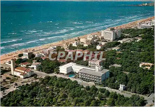 Moderne Karte Mallorca (Baleares) Espana Palma Playas de Palma Vista Parcial Aerea