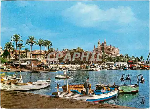 Moderne Karte Palma de Mallorca Bateaux