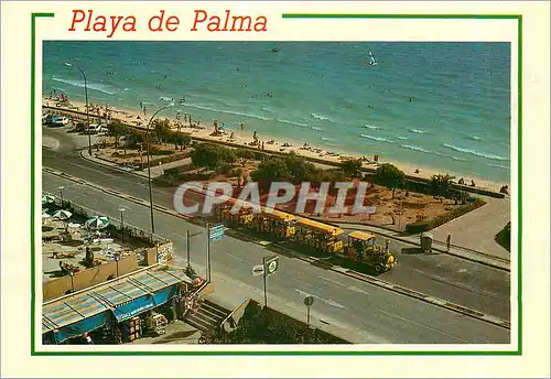 Moderne Karte Mallorca (Baleares) Espana el Arenal Playas de Palma Train