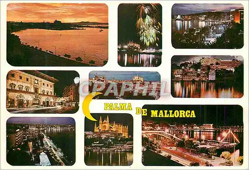 Moderne Karte Palma de Mallorca (Baleares) Espana Palma