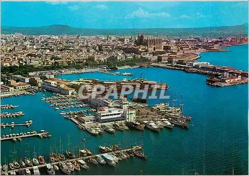 Cartes postales moderne Mallorca (Baleares) Espana Palma Vista Parcial del Puerto Bateaux