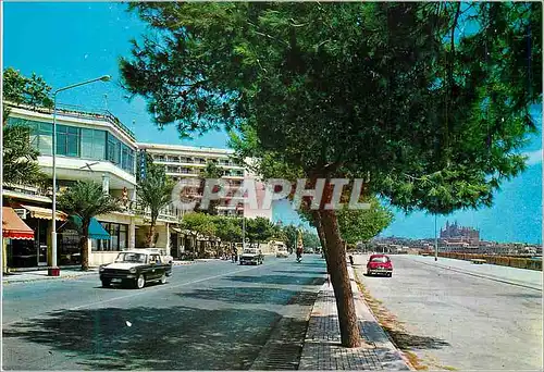 Cartes postales moderne Mallorca Palma Maritime Promenade Vue Partielle