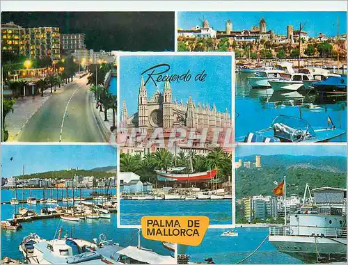 Moderne Karte Palma de Mallorca Bateaux