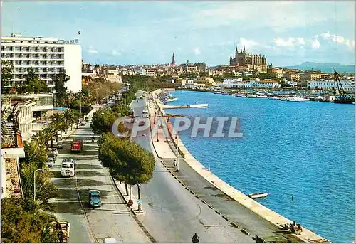 Moderne Karte Palma de Mallorca Paseo Maritimo