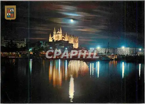 Moderne Karte Mallorca Palma Vue Nocturne