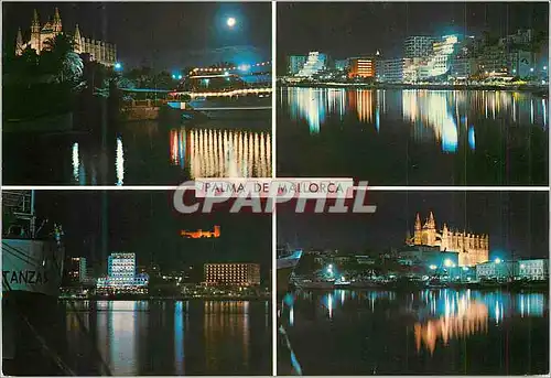 Cartes postales moderne Mallorca Palma Vues Nocturnes