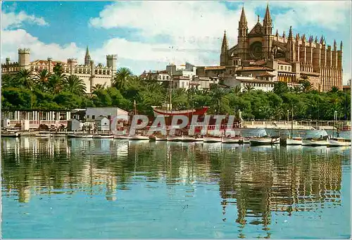 Cartes postales moderne Palma de Mallorca la Bourse et Cathedrale