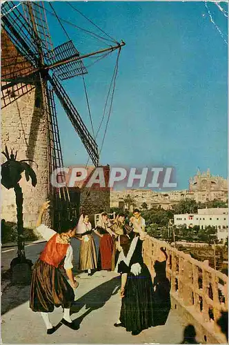 Cartes postales moderne Palma de Mallorca Moulin du Jonquet Folklore