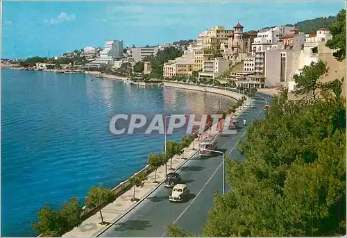 Moderne Karte Palma de Mallorca Promenade Maritime