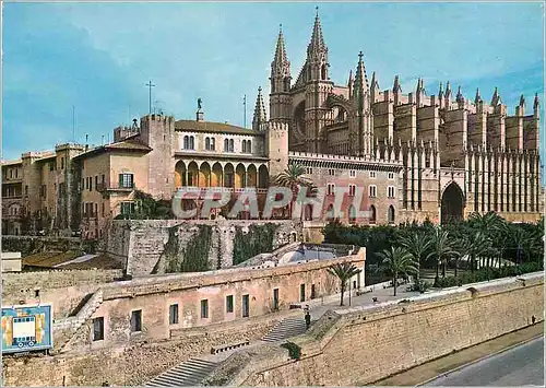 Moderne Karte Palma de Mallorca la Catedral y el Palacio de la Almudaina