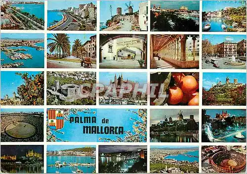 Moderne Karte Palma de Mallorca (Baleares) Espana
