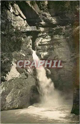 Moderne Karte Lauterbrunnen Trummelbach Torrent Souterrain Venant de la Jungfrau