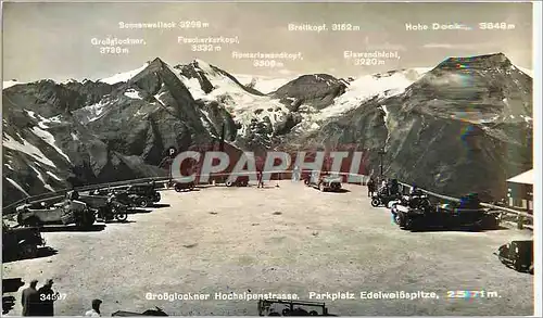 Cartes postales moderne Grossglockner Hochalpenstrasse Parkplatz EdelweiBspitze