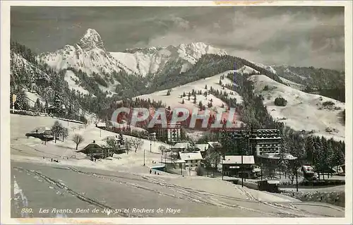 Moderne Karte Les Avants Dent de Jaman et Rochers de Naye