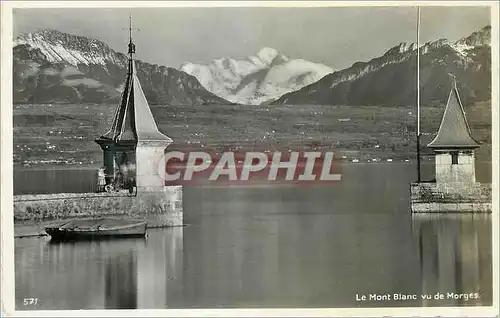Cartes postales moderne Le Mont Blanc vu de Morges