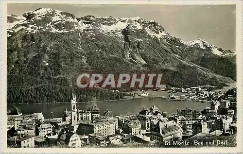 Cartes postales moderne St Moritz Bad und Dorf