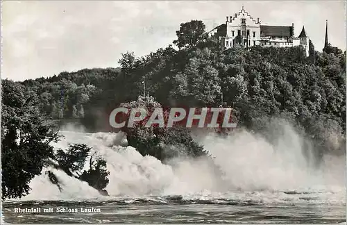 Moderne Karte Rheinfall mit Schloss Laufen